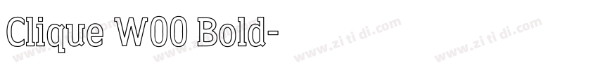 Clique W00 Bold字体转换